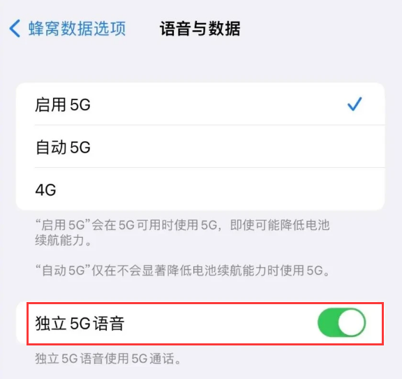 逊克苹果14维修分享iPhone 14 Pro如何开启VoNR 